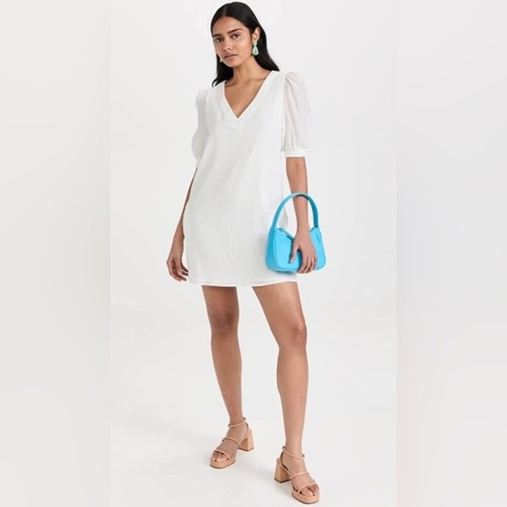 NWT Cotton BB Dakota Ray of Summer Sunshine White Dress. Size Small.